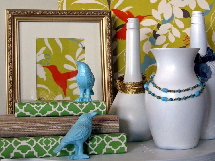 Kreatívne nápady pre život - staré šperky ako ozdoba váz kreatívne nápady pre život vázy reťazec deco príborník rám obrazu