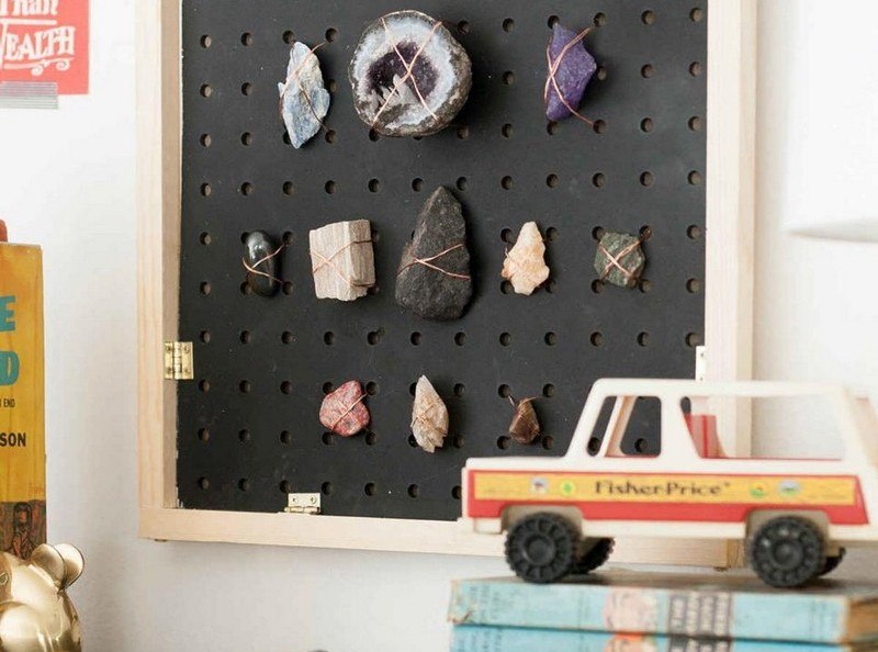 kolekcia kreatívnych domov-nápady-urob si sám-pinboard-kamene