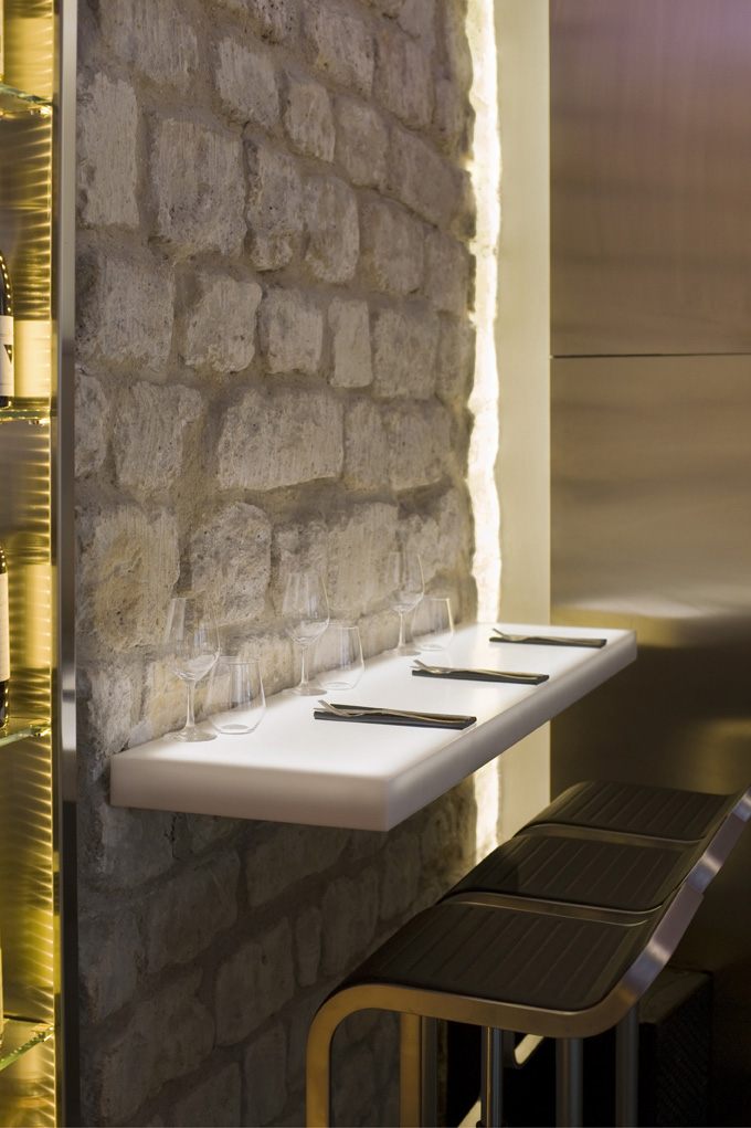 interiérový dizajn kamenná stena