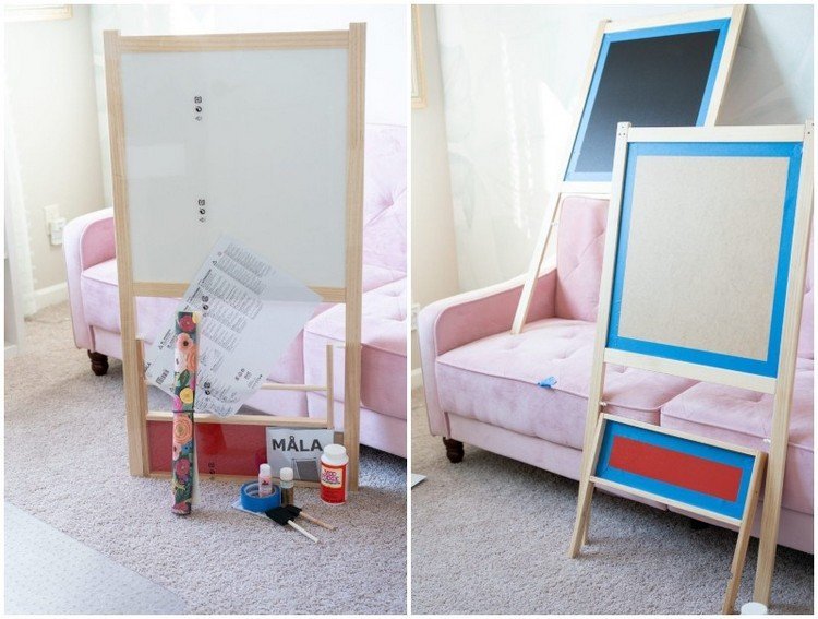 Maľovaná kriedová tabuľa pre deti z Ikea to okorení