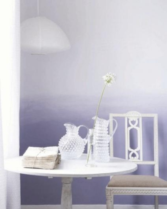 purpurové nápady na jedáleň pre dekoráciu stien ombre vzor purpurové nápady do jedálne na dekoráciu stien v ombre vzore