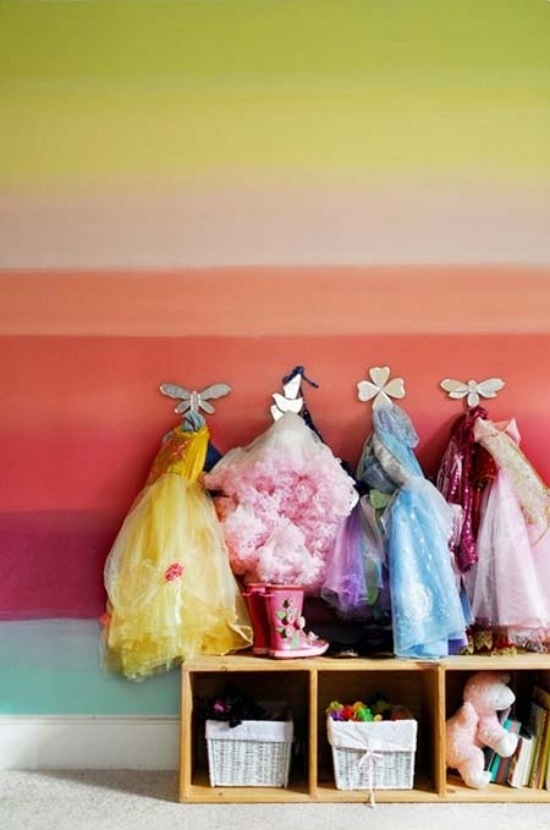 nápady dúhových farieb na dekoráciu steny ombre vzor nápady dúhových farieb na dekoráciu stien v ombre vzore