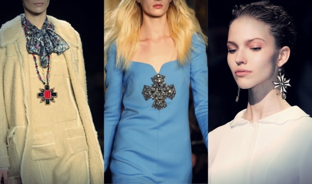 kríž symboly šperky módny trend návrhár hit móle krížové symboly šperk módny trend dizajnér hit