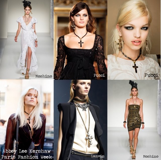 dizajnér trend šperky reťaze kríž prívesky zimné dizajnérske šperky trendové reťaze krížové prívesky zima