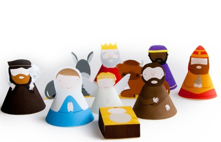 Detské postieľky si vytlačia šablónový papier, jednoducho prilepia kužeľ