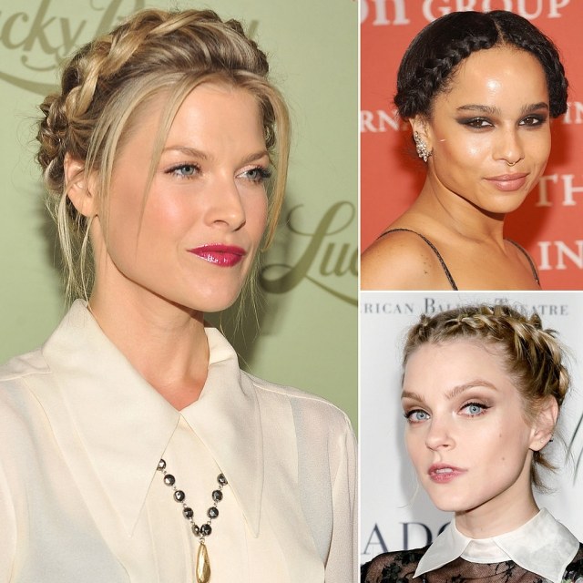 Nová mánia - korunkový účes na červenom koberci tri varianty variant-hviezdičky-s-korunkovým vrkočom