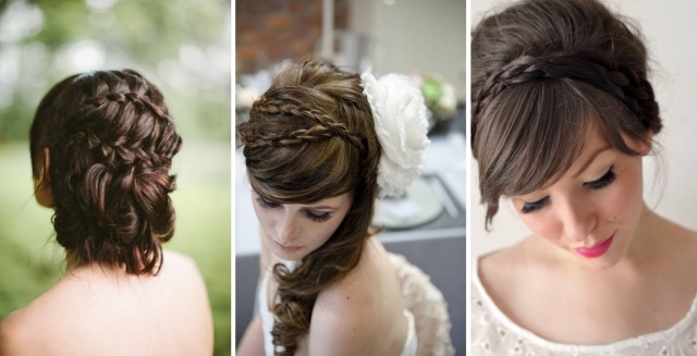 Elegantný svadobný účes z korunky vrkoča tri-svadobné-účesy-s-vrkočom-nápady