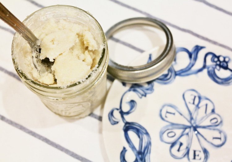 urobte si vlastné telo peeling prírodne domáca domáca receptúra starostlivosť o pleť nápady nápady tipy ingrediencie maslo tuk