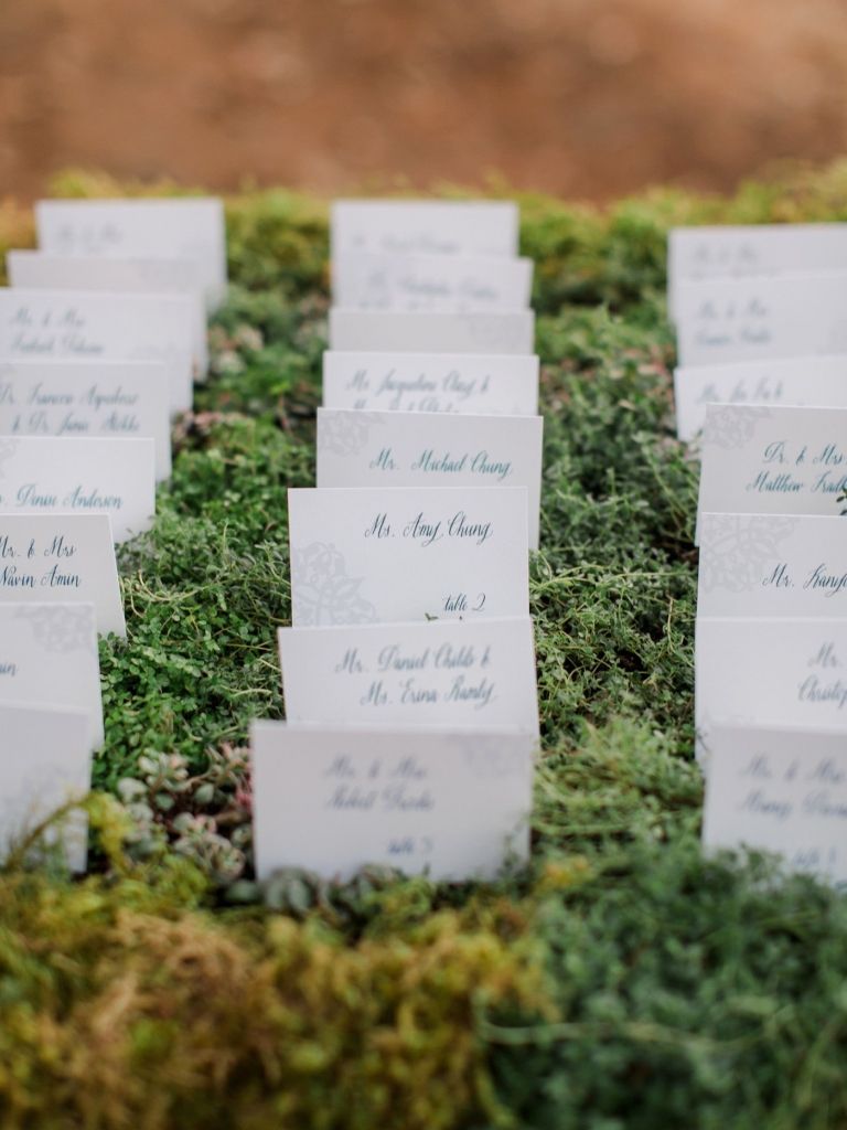 Moss žerucha miesto karty pozvánky svadba