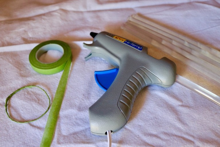 Pokyny lepiaca pištoľ lepiaca páska zelená