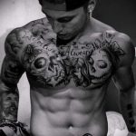 صور - وشم رائع على الصدر للرجال - مثال 1224 tatufoto.ru