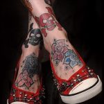 الصورة - وشم بارد على الساق - مثال 3255 tatufoto.ru