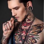 الصورة - وشم بارد على الرقبة - مثال 1287 tatufoto.ru