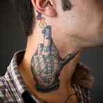 الصورة - وشم بارد على الرقبة - مثال 3289 tatufoto.ru