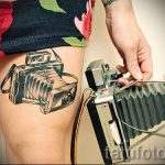صور - بارد Tätowierung auf ihrem Bein - ein Beispiel 1016 tatufoto.ru