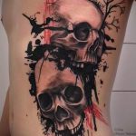 صور - وشم جمجمة بارد - مثال 1046 tatufoto.ru