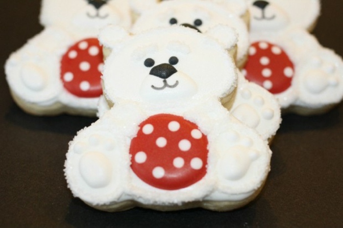 sladký ľadový medveď ako vianočné pečivo Formy na polárne medvede