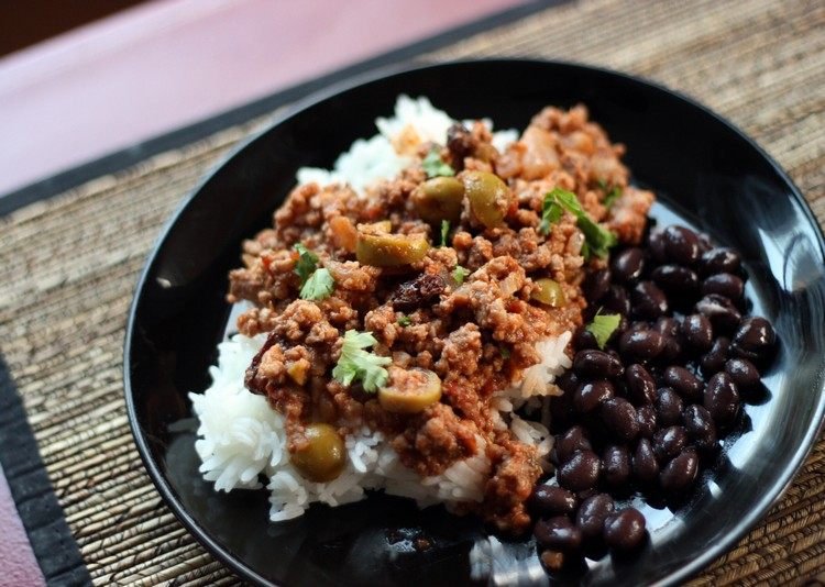 kubánske recepty-čierne fazuľové mäso