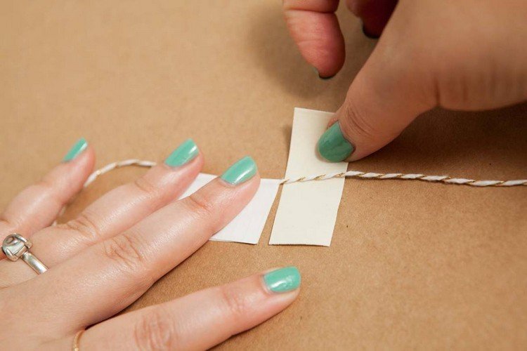 drotár koláč girlanda biela lepiaca páska lepiaca niť