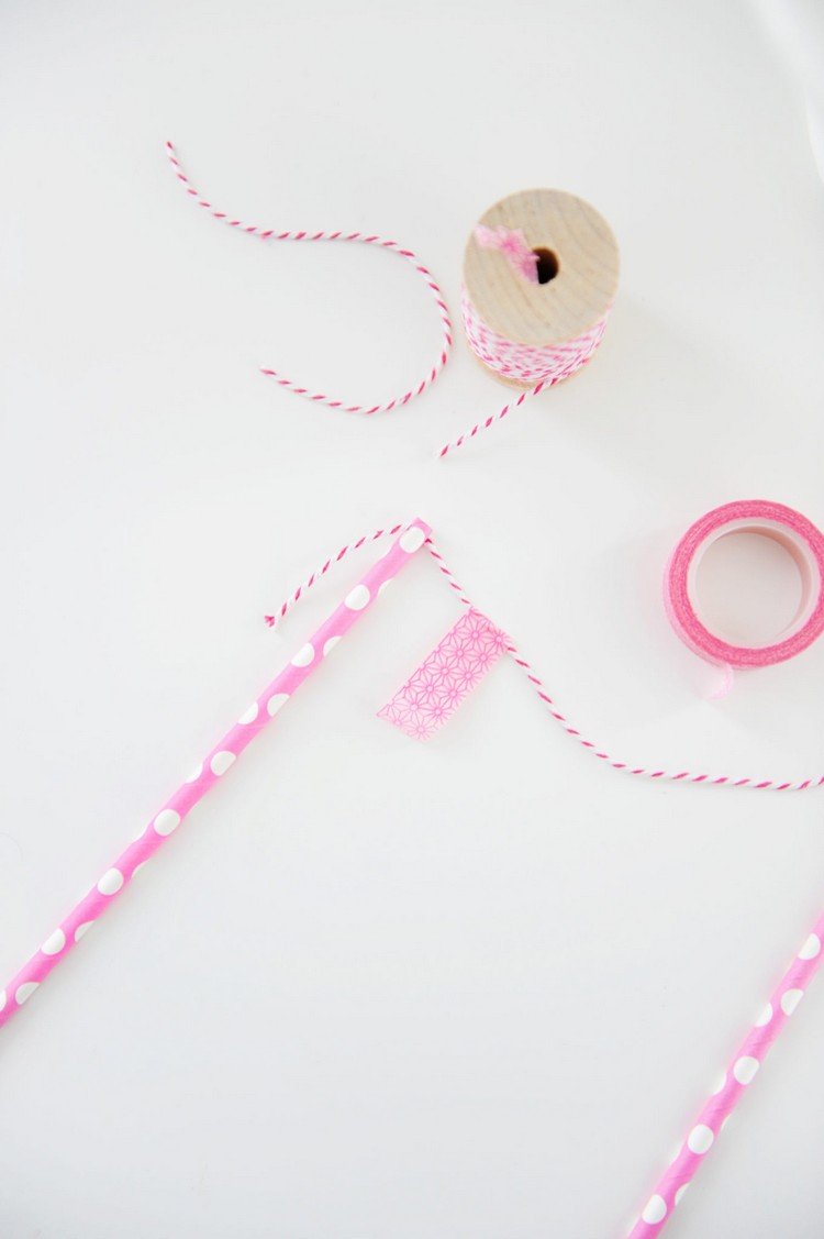 washi pásky na výrobu tortovej girlandy