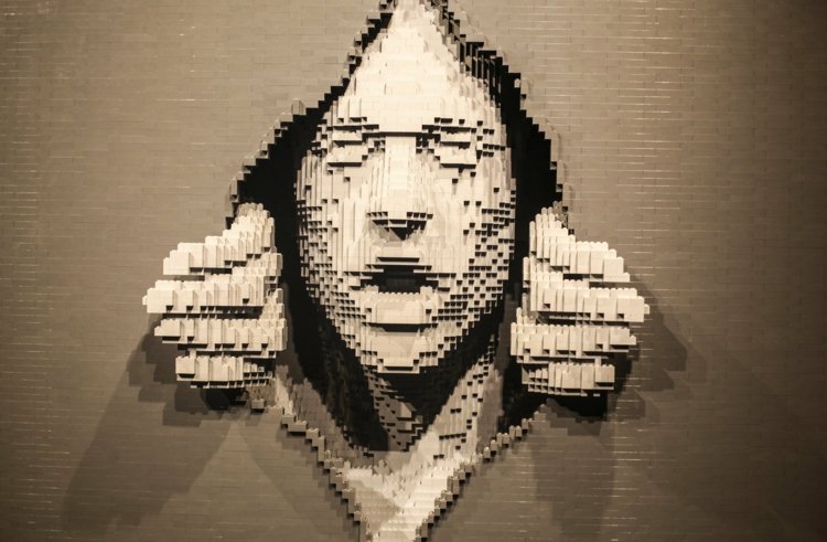 Umenie od Nathana Sawayu umenie-lego-plátno-trhanie-sveta-umne-stimulácia