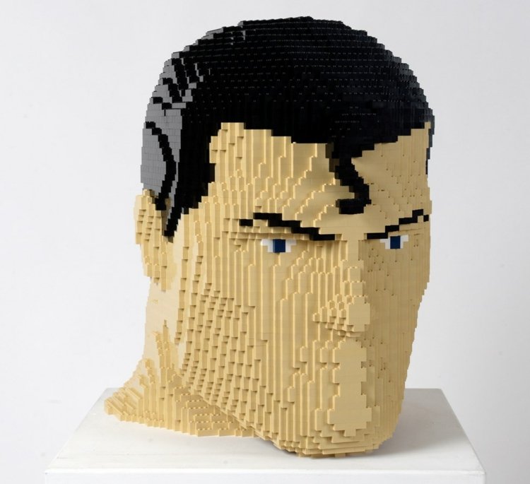 Vytvárajte umenie so superhrdinami adaptácia art-lego-superhrdina-superman-louis-clarke-komiks
