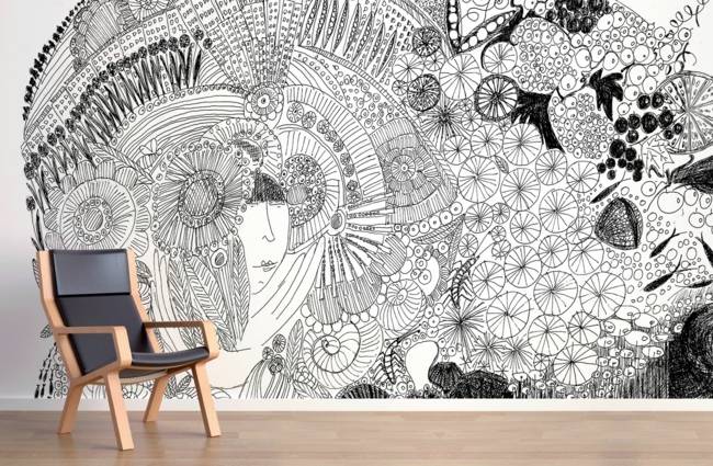 Tapeta Japonský vzor originálny dizajn