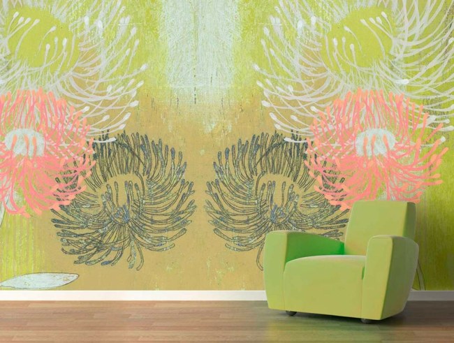 nápady na dizajn zeleného kvetinového vzoru