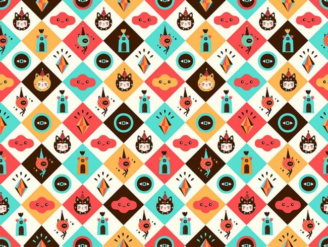 Návrhy na dizajn vzoru vinylových tapiet deco