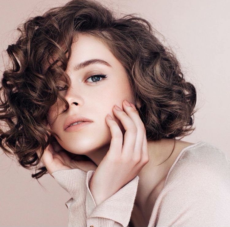 prírodné kučery strih bob curl typ 3B