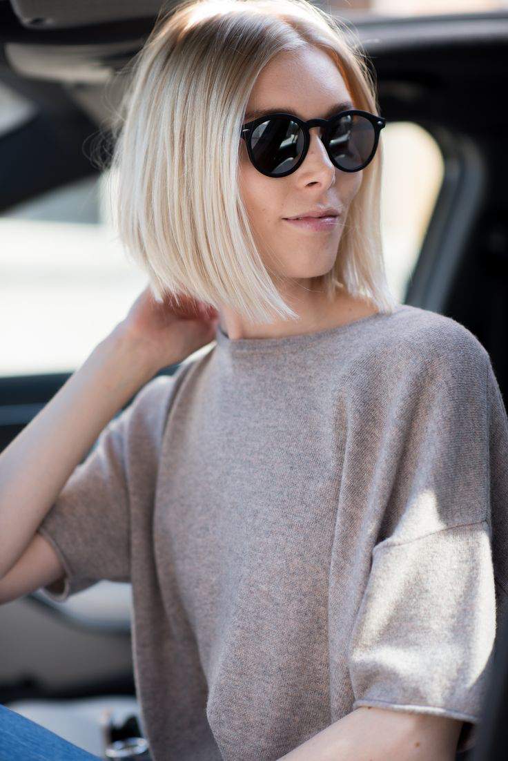 krátky bob krátky bob vzhľad trend blond jemné vlasy elegantné podnikanie
