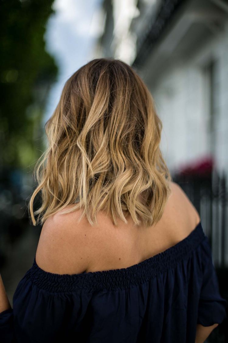 krátke bob vzhľad trend balayage ležérne vlny