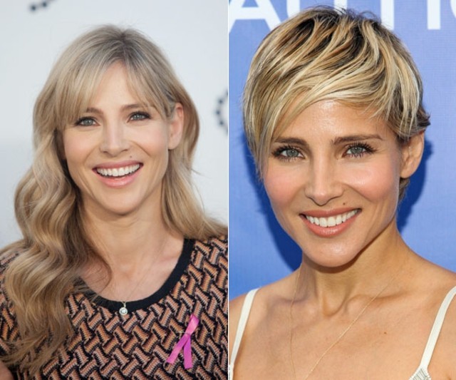 Elsa Pataky mierne upravený účes poníka Location-hair-short-cut-hair-gel-hairspray