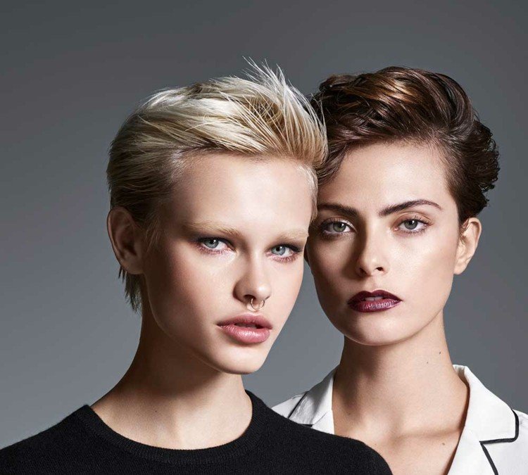 krátke účesy ženy 2018 trendy blond bruneta