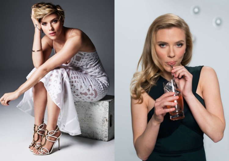 Krátke účesy pre ženy - Scarlett Johansson dnes s veľmi krátkymi vlasmi Krátke účesy pre ženy -hviezdy-pred-po-Scarlett-Johansson