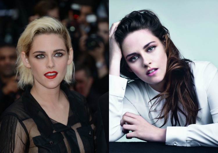 Krátke účesy pre ženy - Kristen Stewart dnes s platinovými blond vlasmi Krátke účesy pre ženy -hviezdy-pred-po-Kristen-Stewart
