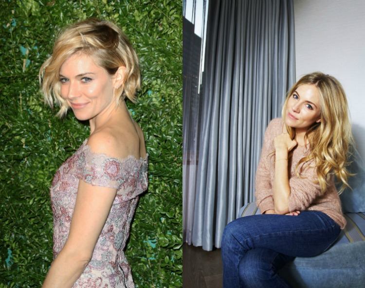 Sienna Miller skrátila vlasy, ale nezmenila farbu vlasov krátke účesy-ženy-hviezdy-pred-po-sienne-mlynárke