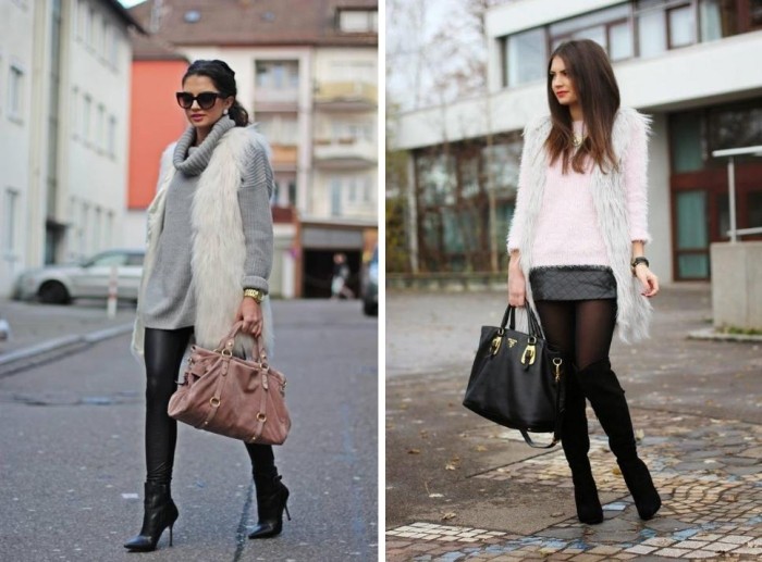 Vesta z umelej kožušiny-bielo zafarbená-mäkko podšitá-s-šikovným zapínaním