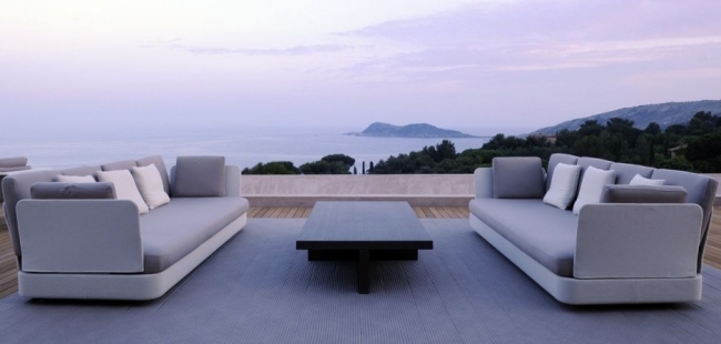 hotel romantický južne od Francúzska terasa salónik