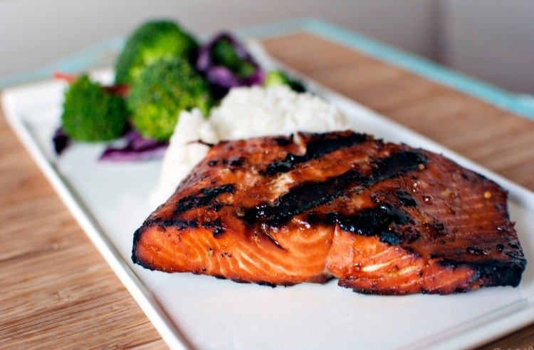 lososový gril recept rybacia koža nepriame teplo