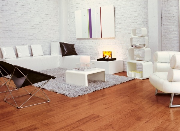 rozdiely laminát a parkety laminát čerešňa obývačka