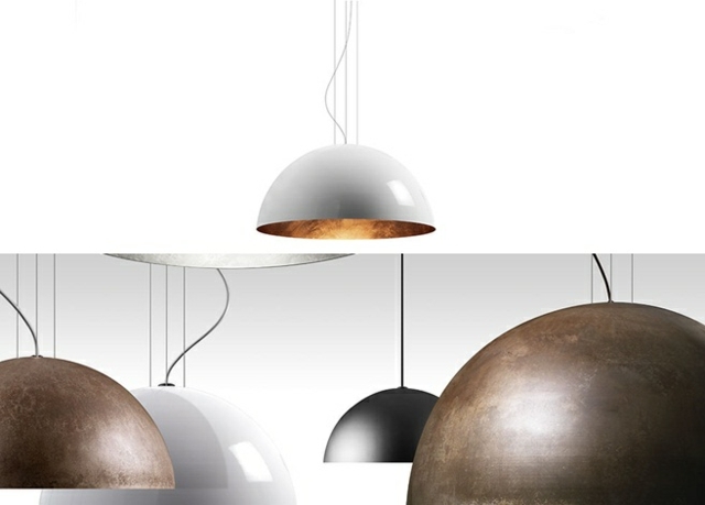 elegantné dizajnové žiarovky biela mosadz čierna