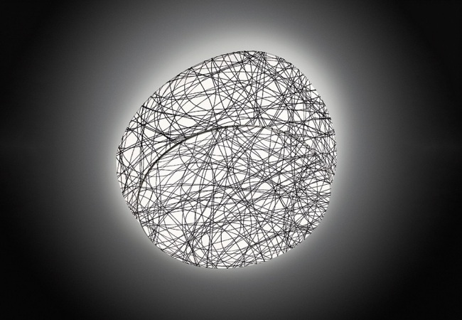 Nástenné stropné svietidlo Wagashi nepriame osvetlenie vyrobené z ohňovzdornej tkaniny s vytlačenými fotografickými obrázkami Nástenné stropné svietidlo Wagashi nepriame osvetlenie vyrobené z obrazov spomaľujúcich horenie