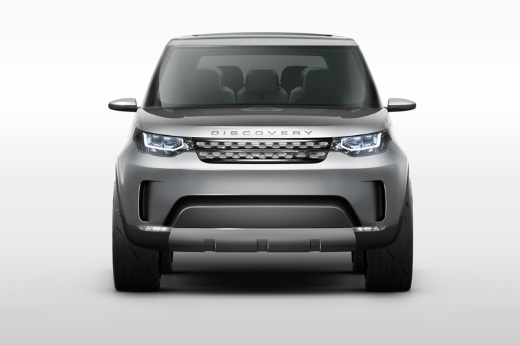 čelný pohľad dizajn Land Rover dizajn svetlometov suv