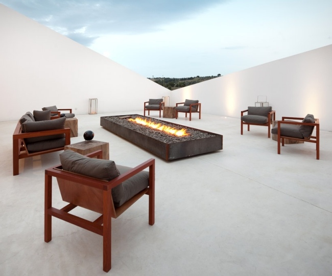 Moderný dizajn hotel a vinice terasa apartmány suita krb