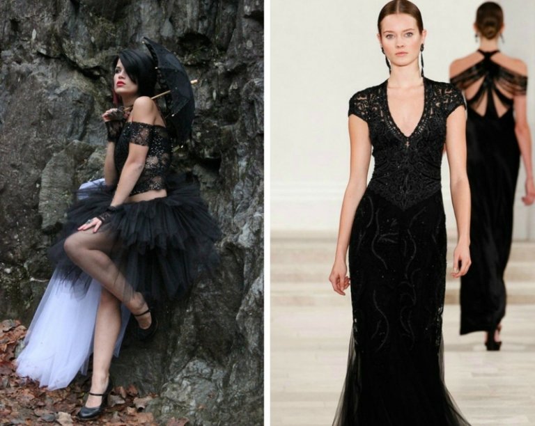 halloweenske šaty na poslednú chvíľu nápady nápady pre dámy v gotickom štýle