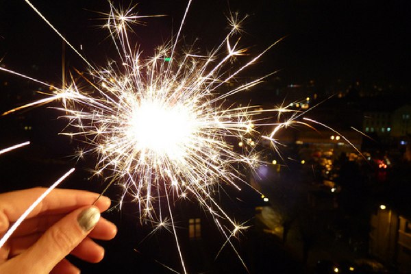 Novoročná párty dekorácia skvelé nápady prskavky