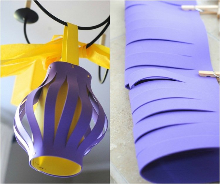 Vyrobte si vlastnú lampiónovú špongiu gumovo-žlto-purpurovú-reznú-rúčku-sponku-malú sponku