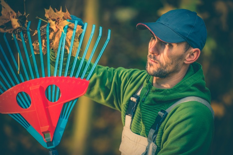 Plastové hrable nastaviteľné na hrabanie lístia