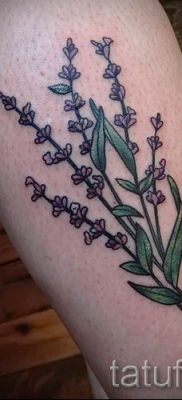 fényképes példa levendula tetoválásra a tetoválás jelentéséről szóló cikkhez 50